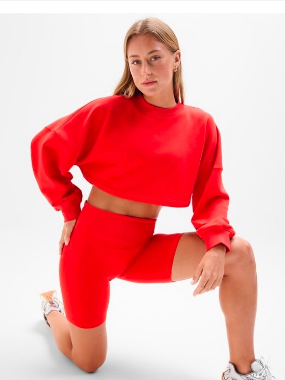 Athleta Terry Super Cropped Dolman